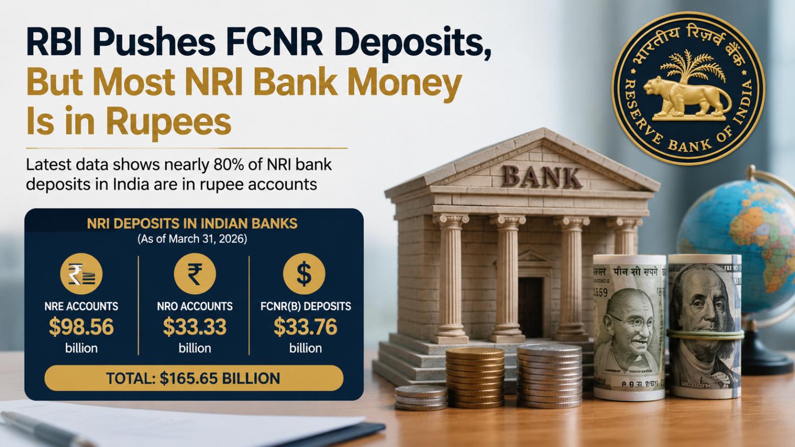 RBI Pushes FCNR Deposits, but Most NRI Bank Money Is in Rupees