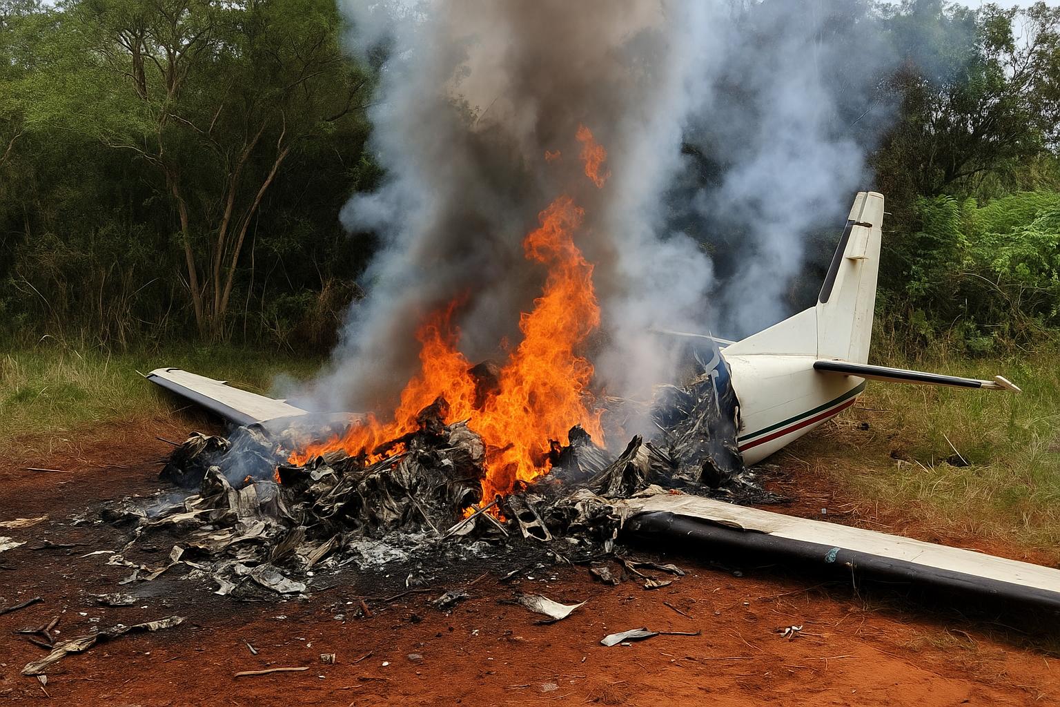 Kenya plane crash kills 12 near Kwale County as aircraft bursts into flames