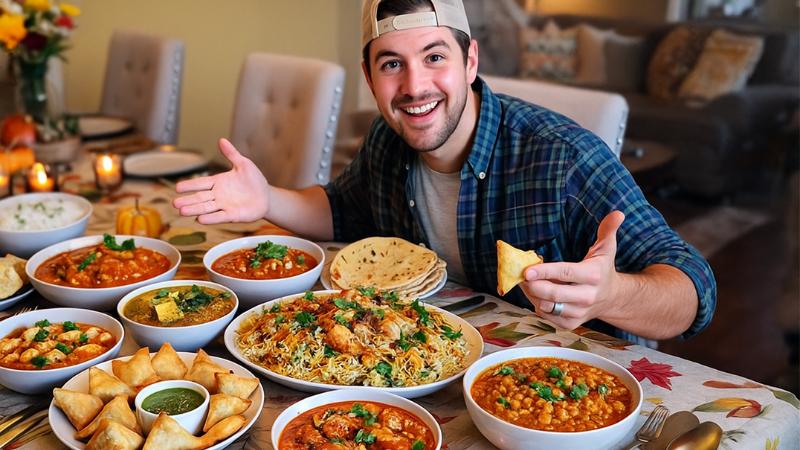 American man’s Indian Thanksgiving feast delights social media viewers