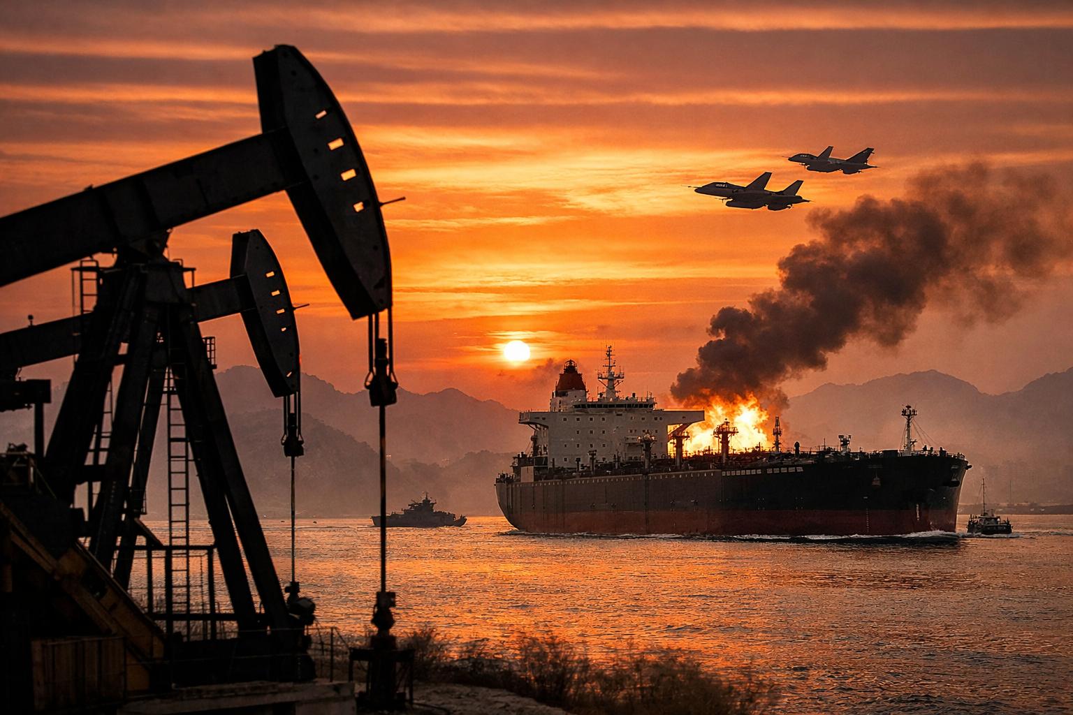 Oil prices surge as Middle East conflict disrupts global supply routes