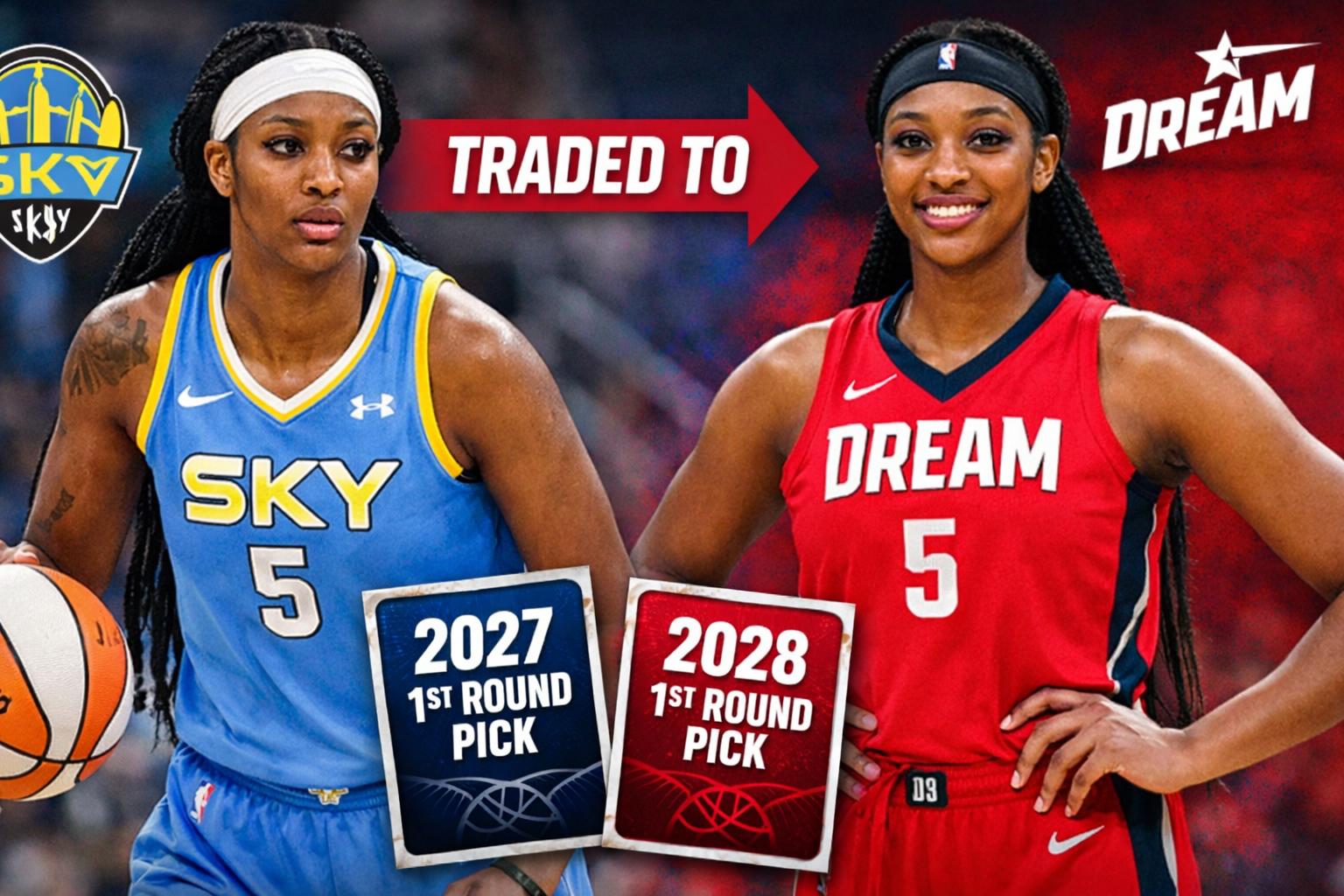 Sky send Angel Reese to Dream for two first-round draft selections