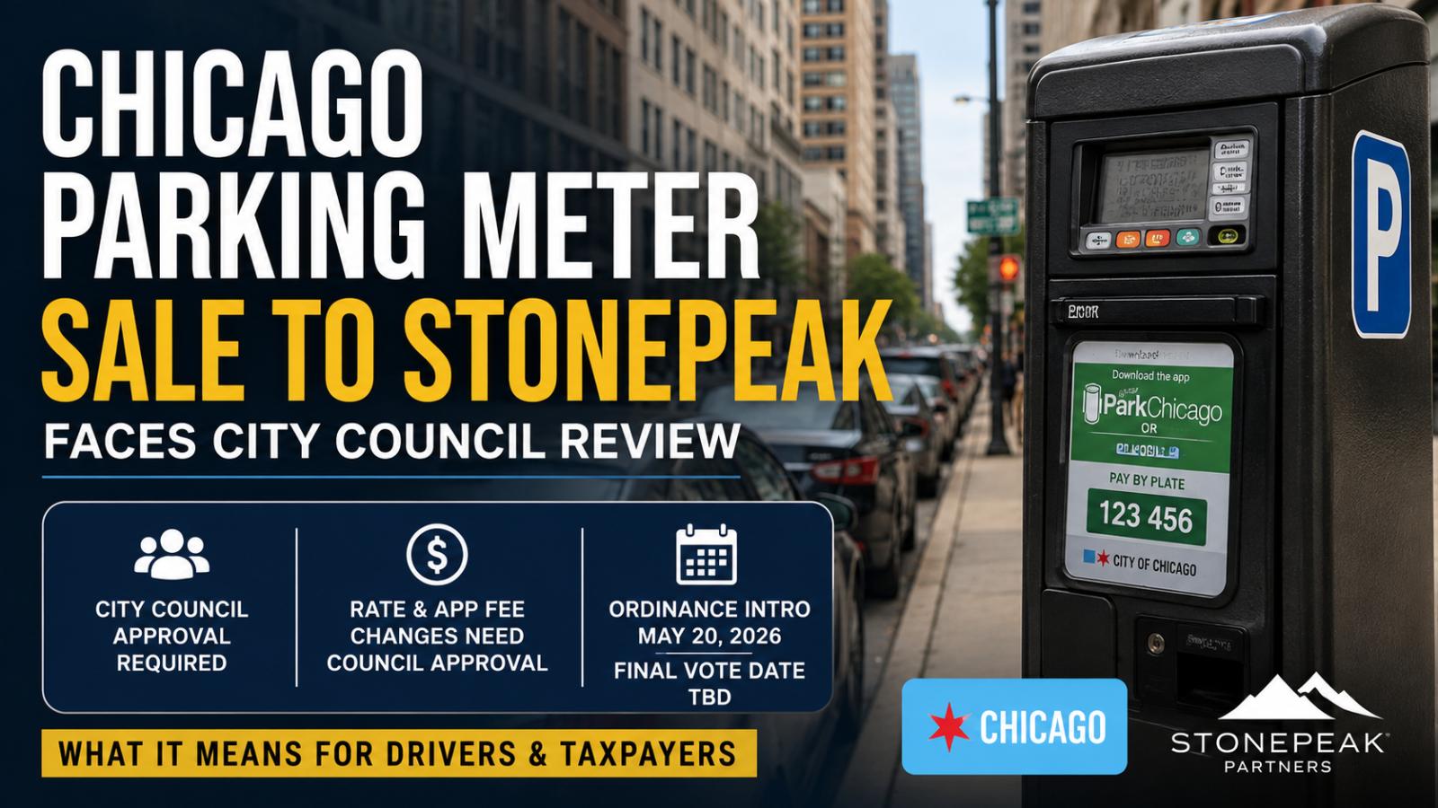 Chicago Parking Meter Sale to Stonepeak Faces City Council Review
