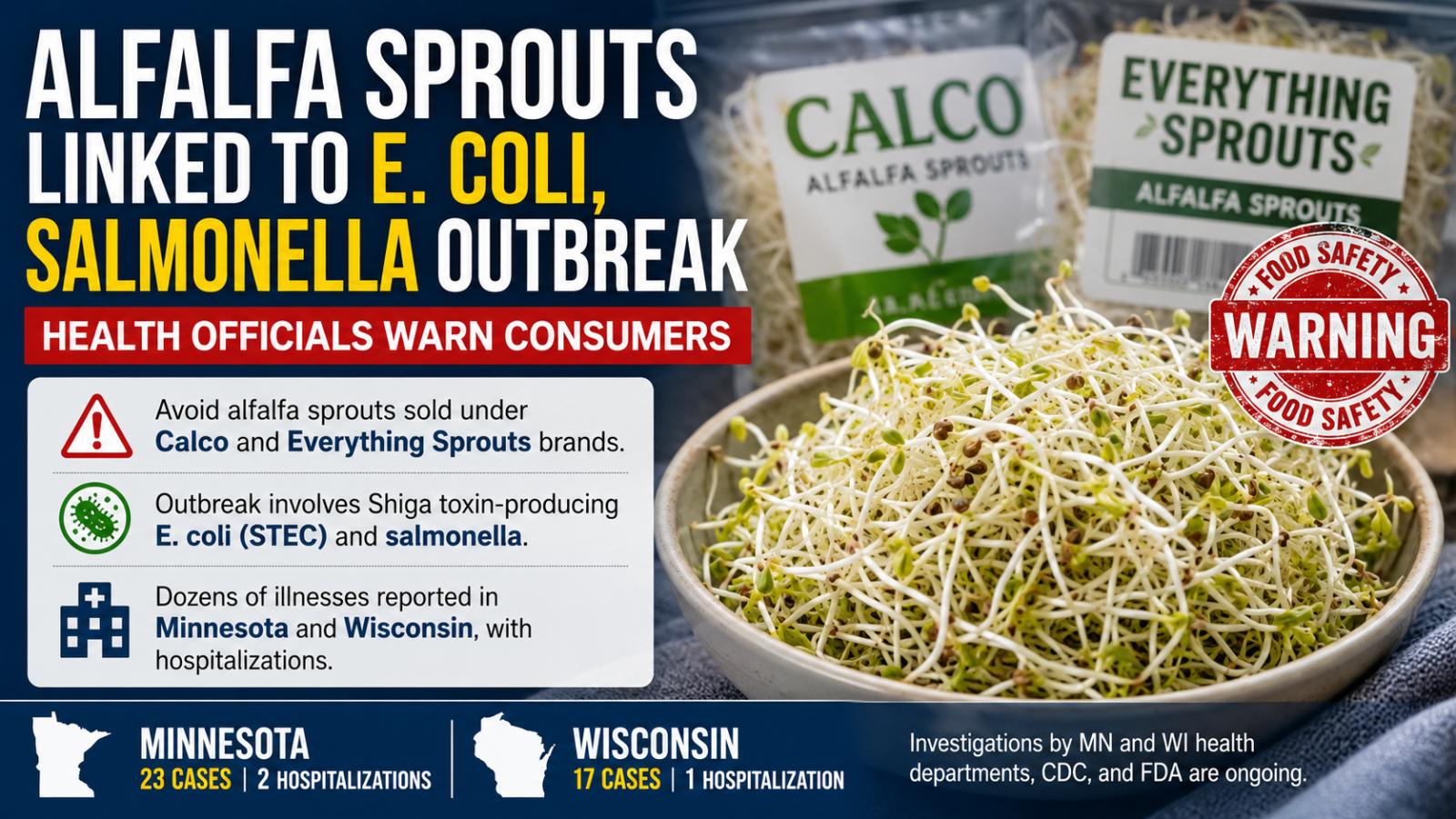 Alfalfa sprouts linked to E. coli, salmonella outbreak