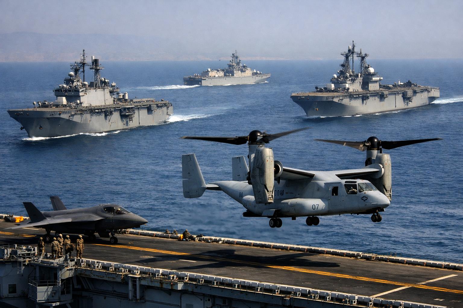 US–Israel–Iran War  US sends 2,200 marines and amphibious ships to Middle East as Hormuz tensions grow