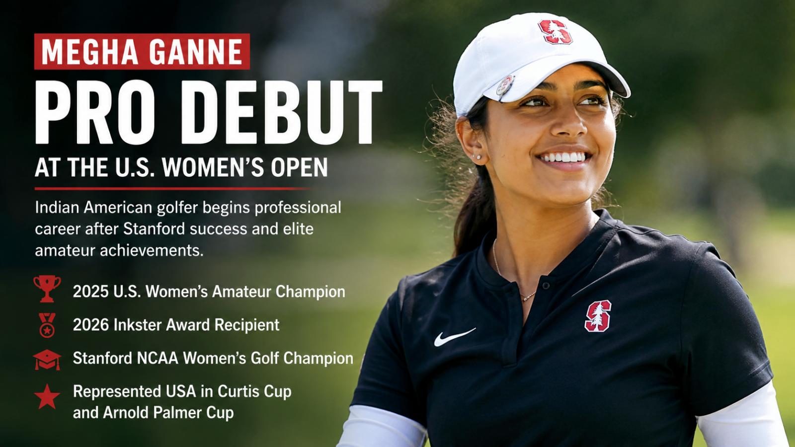 Megha Ganne Pro Debut Indian American Golfer at U.S. Women’s Open