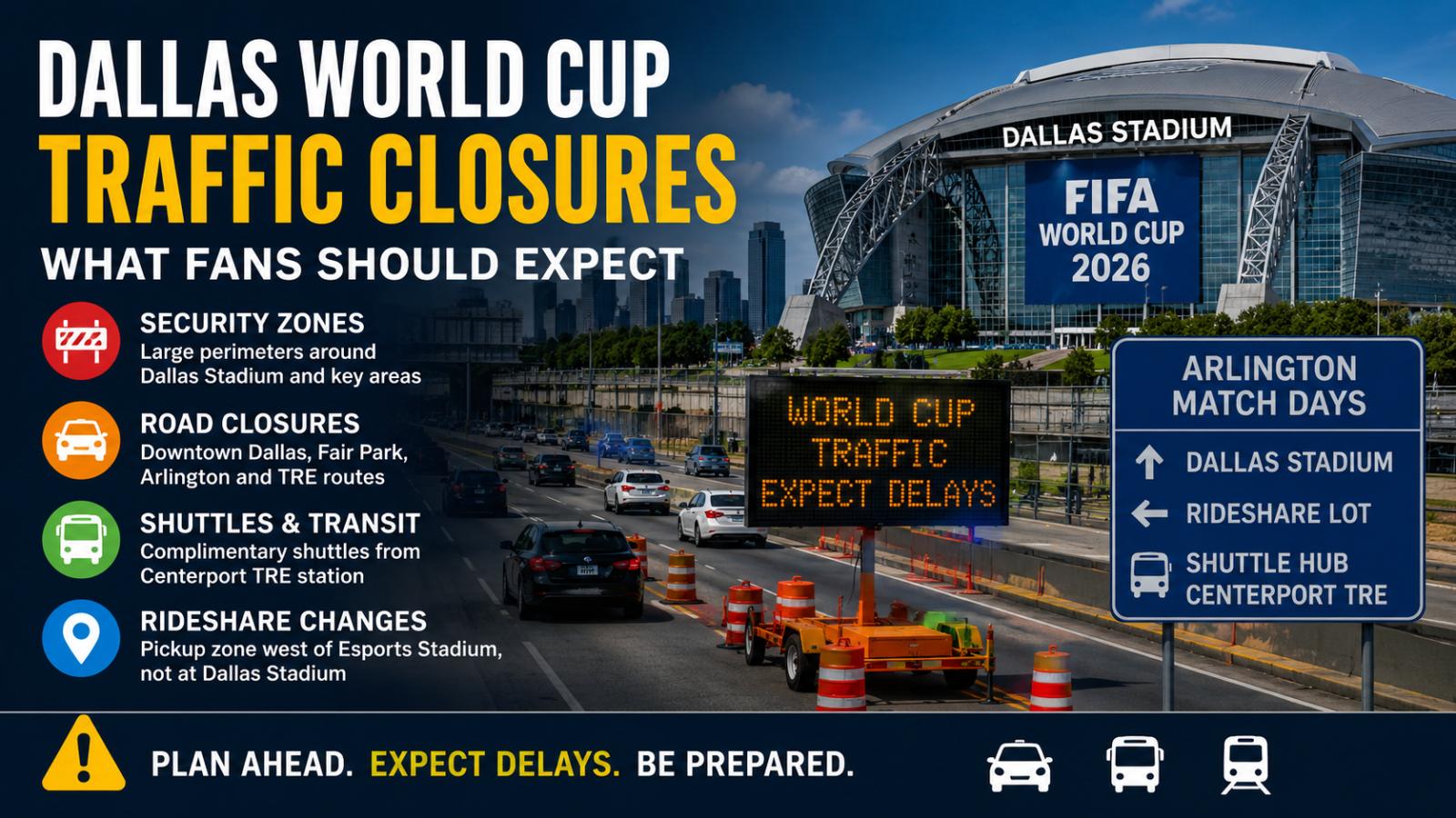 Dallas World Cup Traffic Closures  What Fans Should Expect