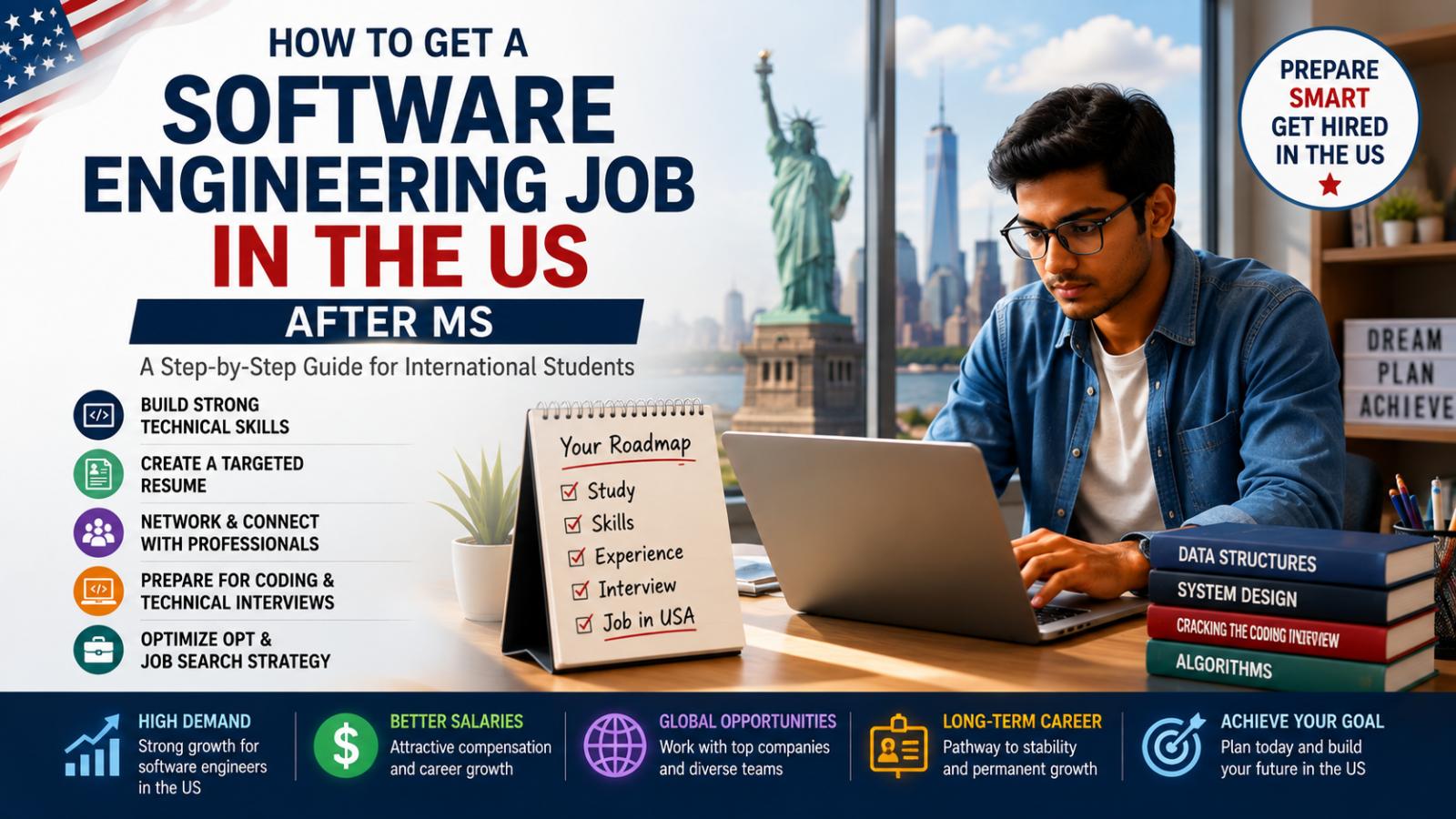 How to get a software engineering job in the US after MS