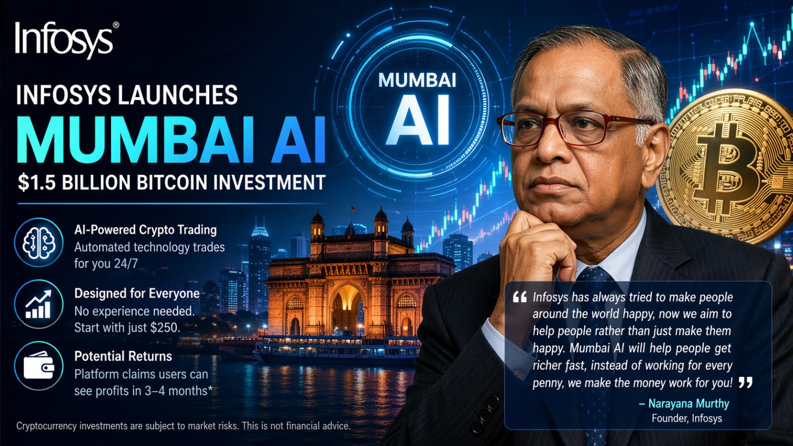 Why is Infosys backing Mumbai AI $1.5B bitcoin investment sparks attention