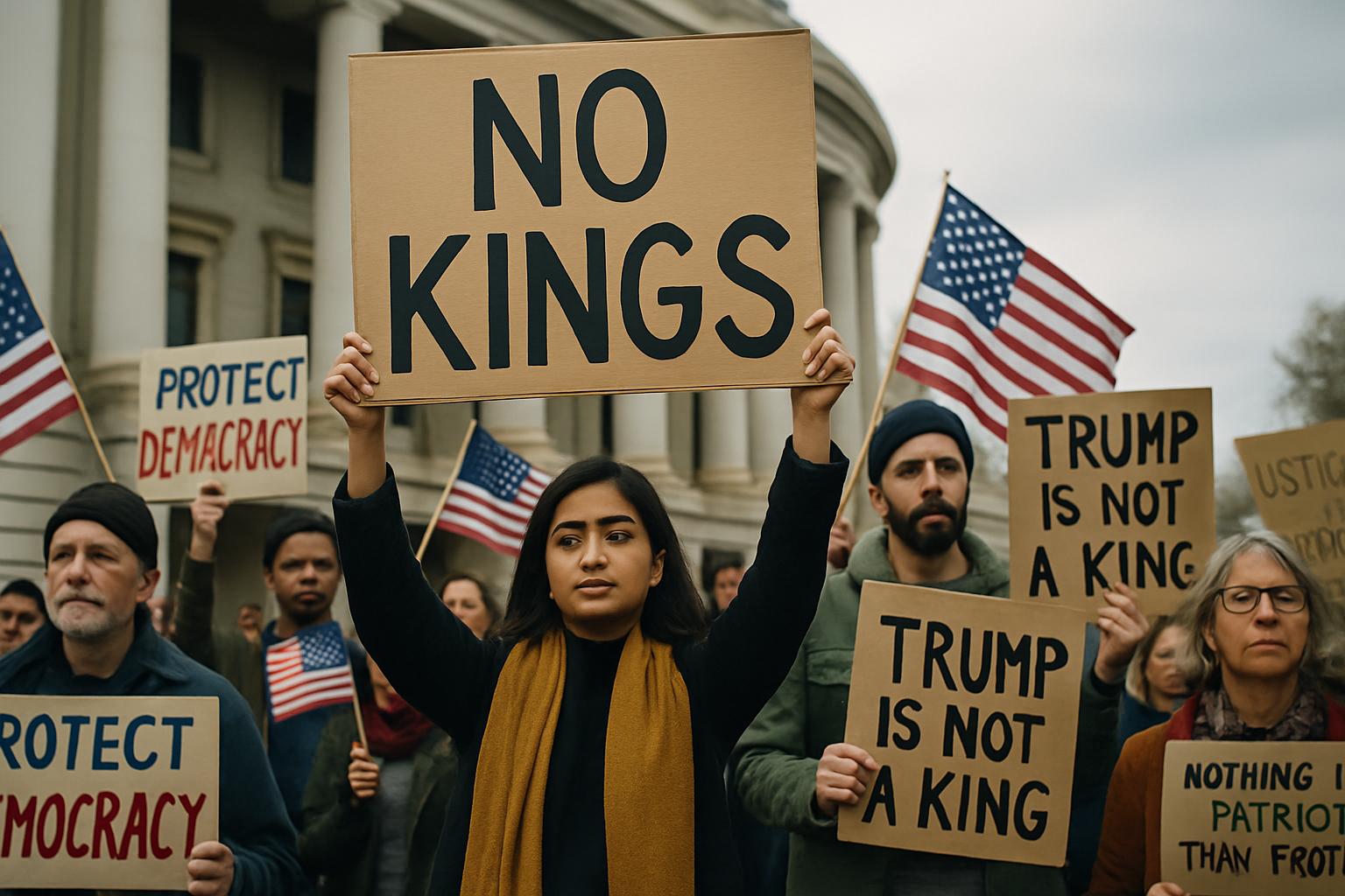 Nationwide 'No Kings' protests challenge Trump’s leadership and policies