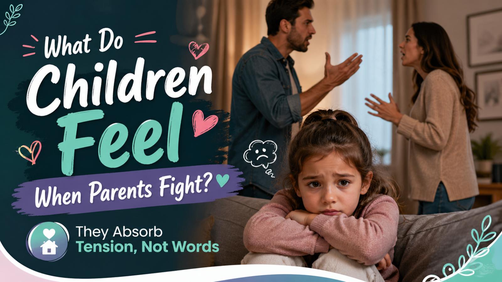 What do children feel when parents fight They absorb tension, not words
