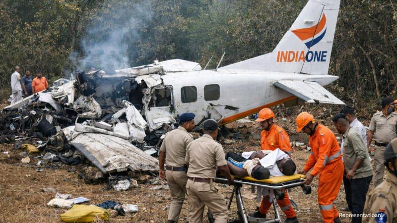 Small IndiaOne Air aircraft crashes near Rourkela, passengers rescued