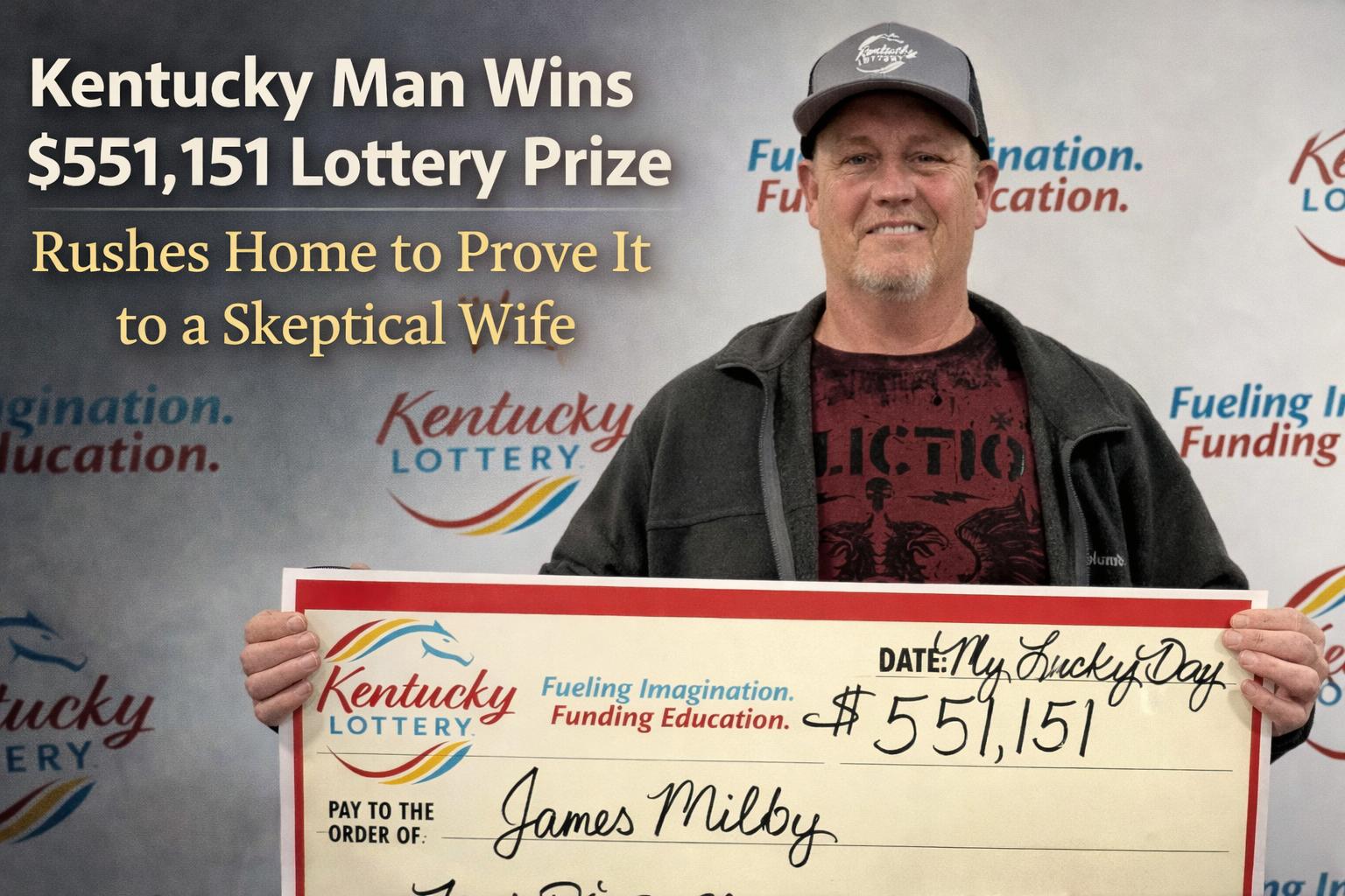 Kentucky man wins $551K lottery prize after grandson’s advice
