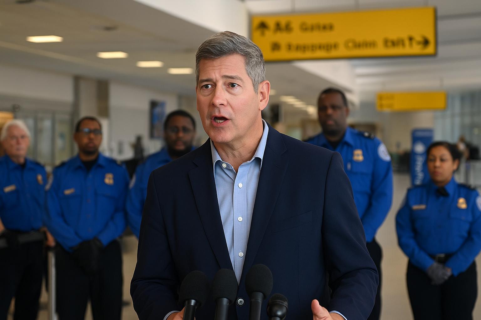 Secretary Duffy Visits Newark Airport, Urges End to Government Shutdown