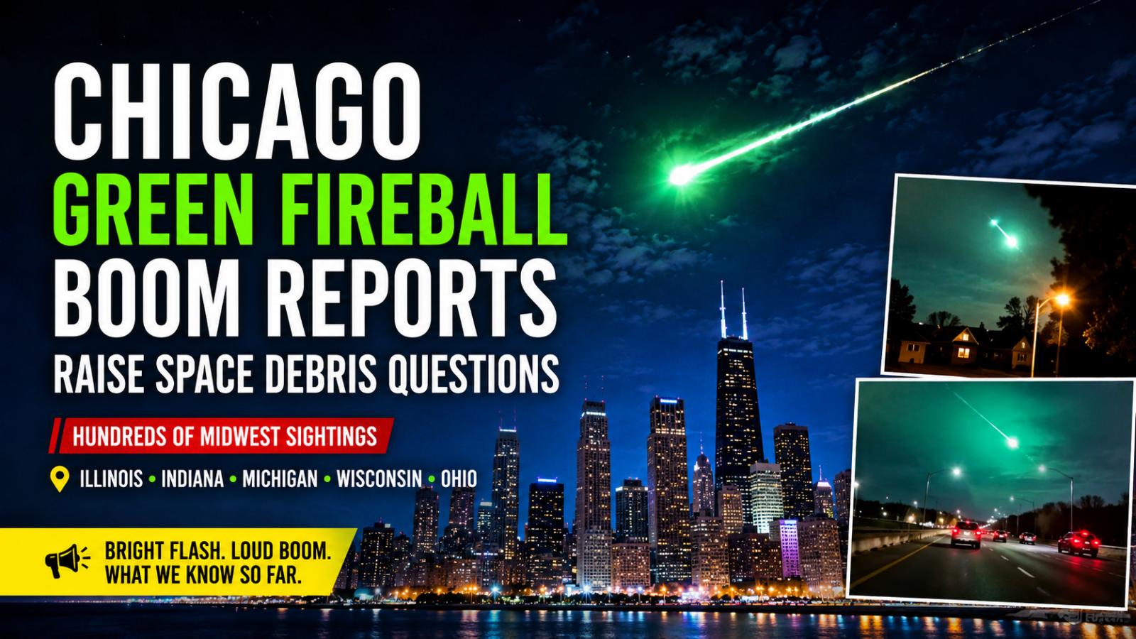 Chicago Green Fireball Boom Reports Raise Space Debris Questions