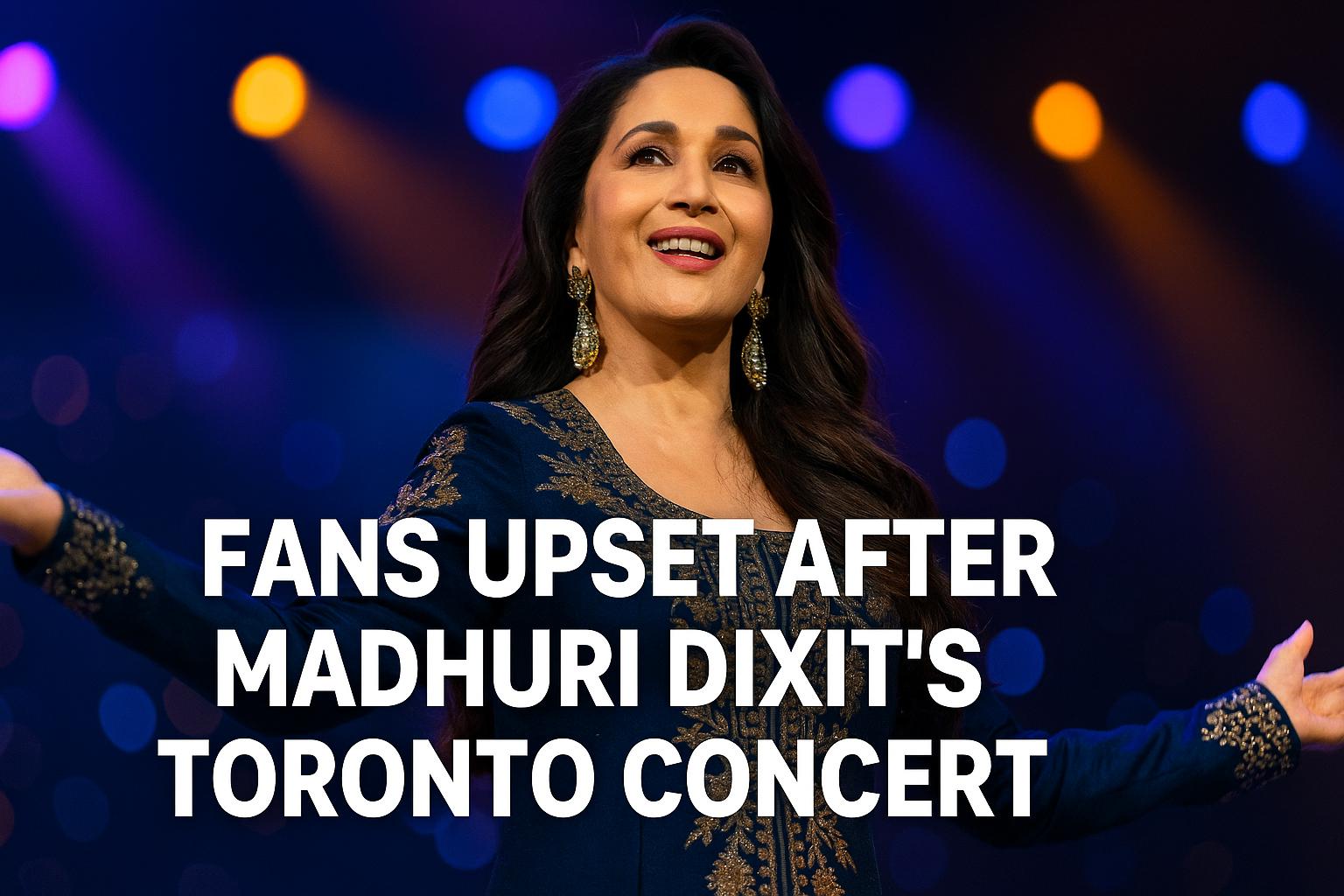 Madhuri Dixit faces backlash after Toronto concert leaves fans disappointed
