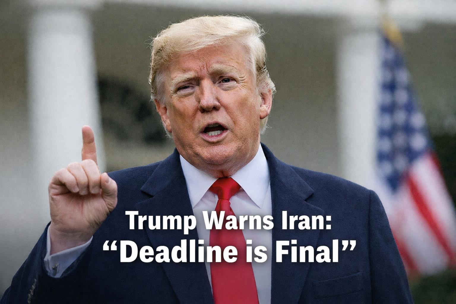 Trump says Iran deal deadline is final, warns of possible military action