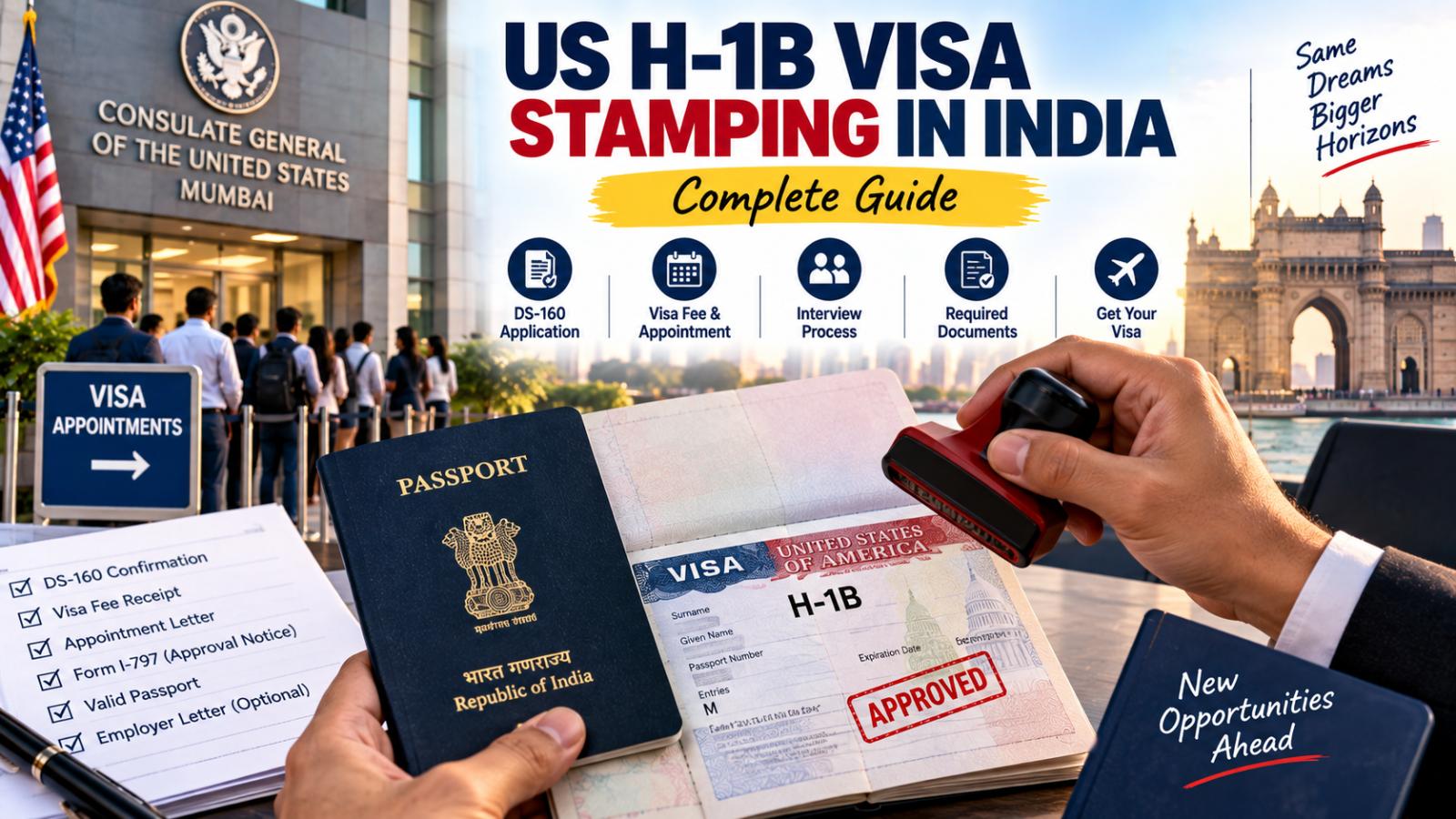 US H-1B visa stamping in India: Complete guide