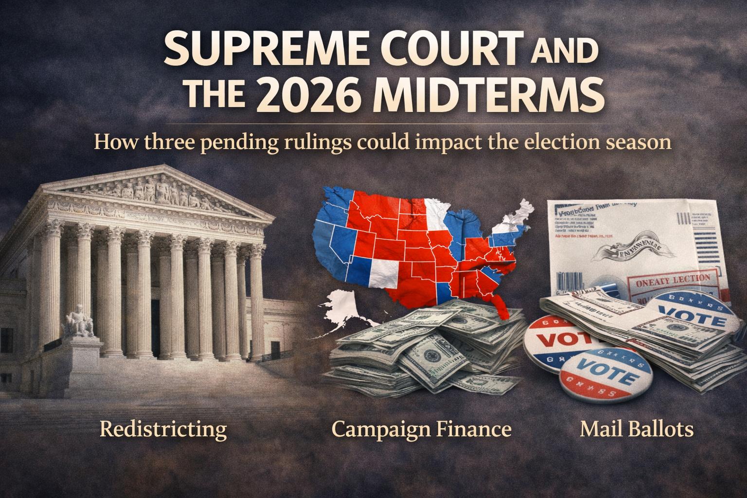 Supreme Court cases could reshape 2026 midterm election rules