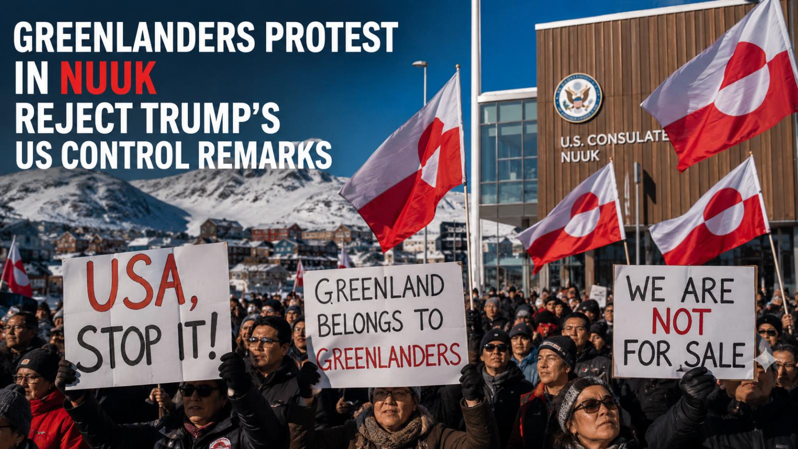 Greenland Protest in Nuuk Targets Trump’s US Control Remarks
