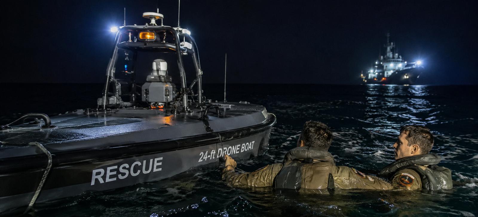 Apache Crew Rescued by Unmanned Boat After Crash Near Oman
