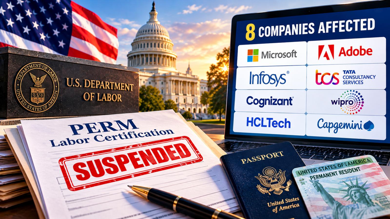 US PERM suspension: Full list of 8 affected tech companies