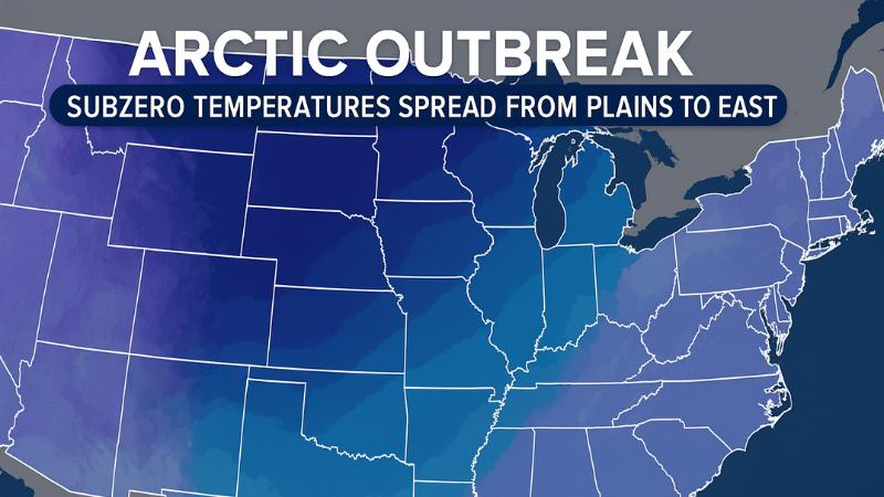 Arctic outbreak grips U.S. as subzero temperatures spread from the Plains to the East