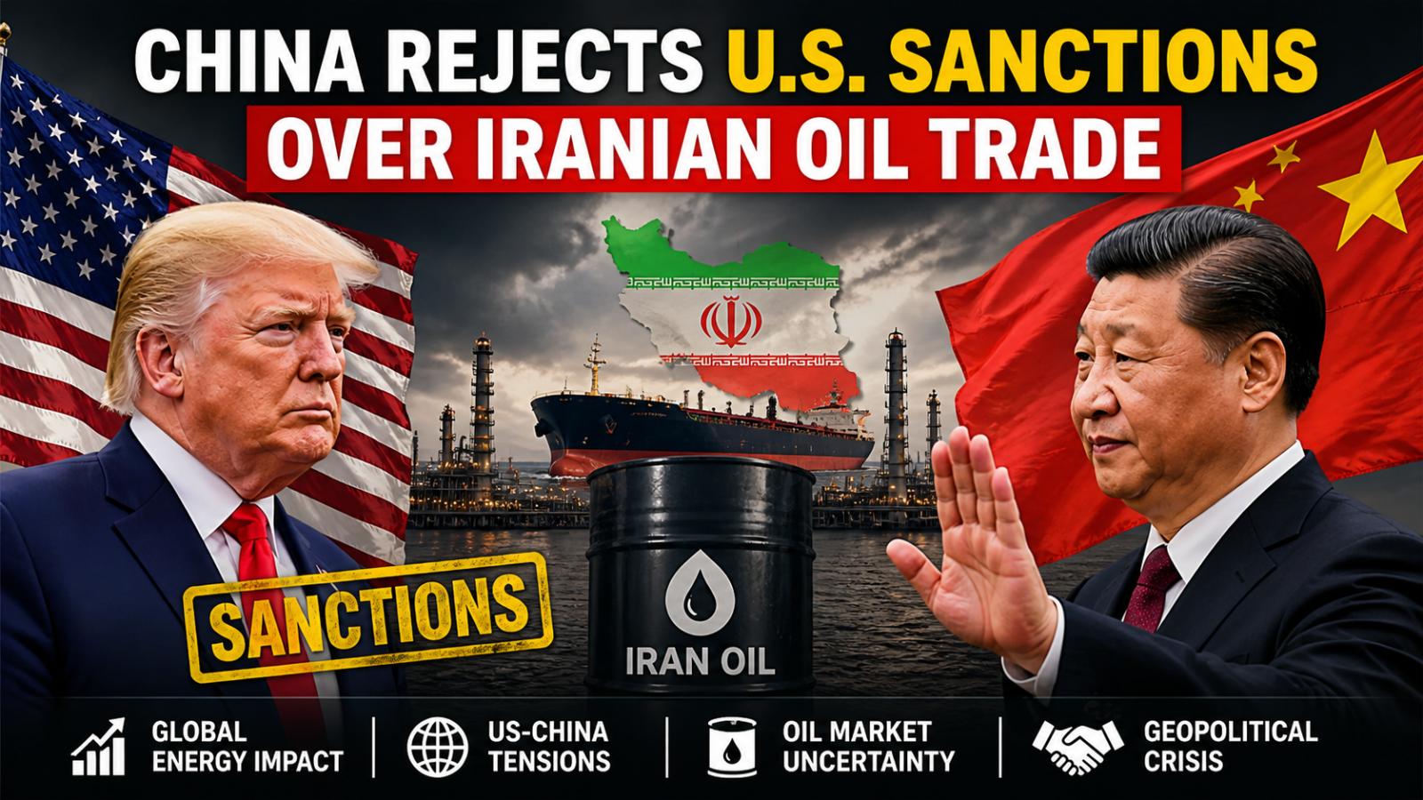 China Rejects US Sanctions on Iranian Oil Trade, Escalating Global Energy Tensions in 2026