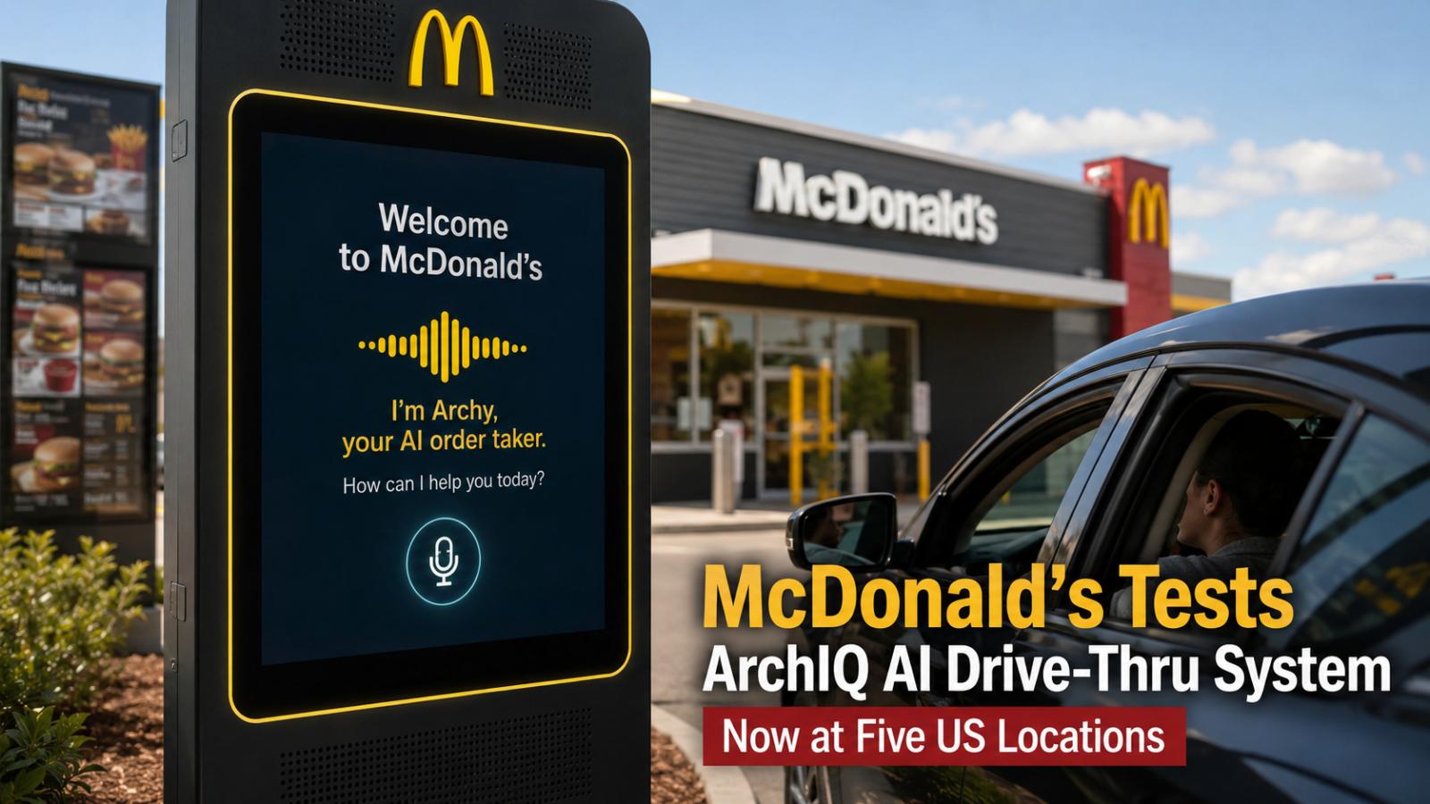 McDonald’s ArchIQ AI Drive-Thru Test Reaches Five US Stores
