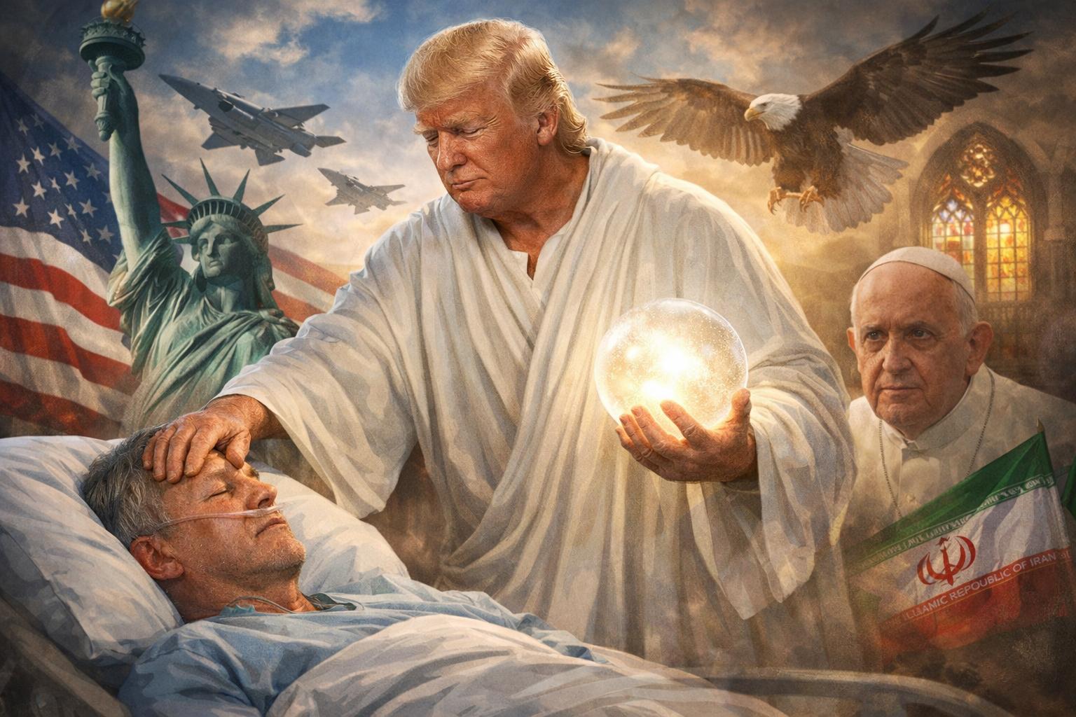 Trump faces criticism over AI post resembling Jesus Christ imagery