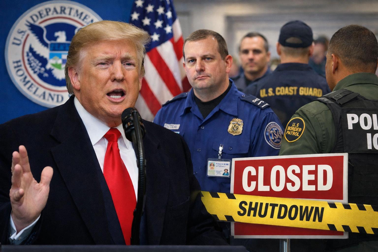 Trump moves to restore pay for DHS staff during 48-day shutdown