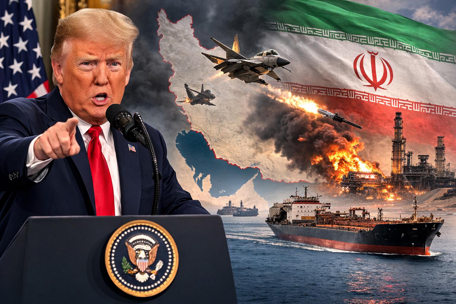 Trump says Iran weakened as US targets military assets and Strait of Hormuz threats