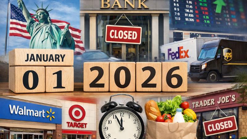 New Year’s Day 2026 openings: retailers, grocery stores, banks and more
