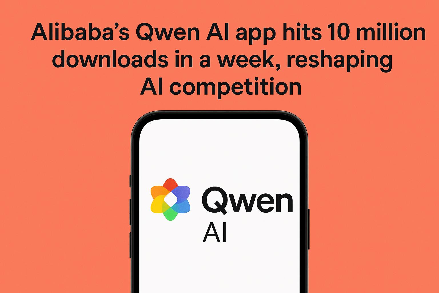 Alibaba’s Qwen AI app hits 10 million downloads in a week, reshaping AI competition
