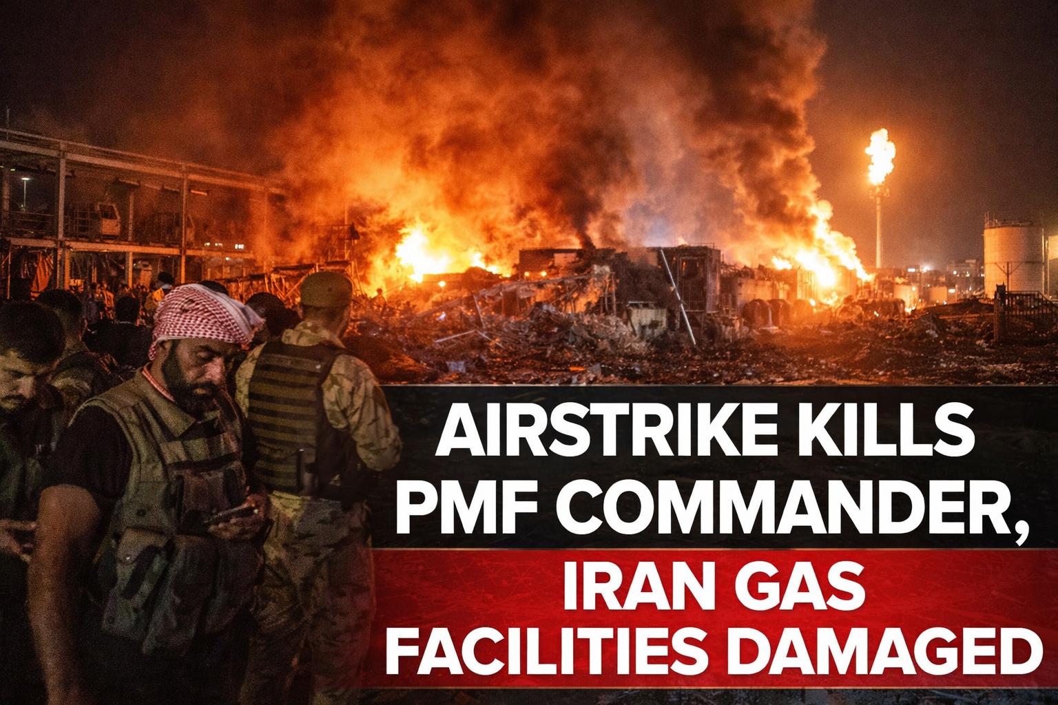 US–Israel–Iran War | Airstrike kills PMF commander in Iraq as Iran gas facilities suffer damage