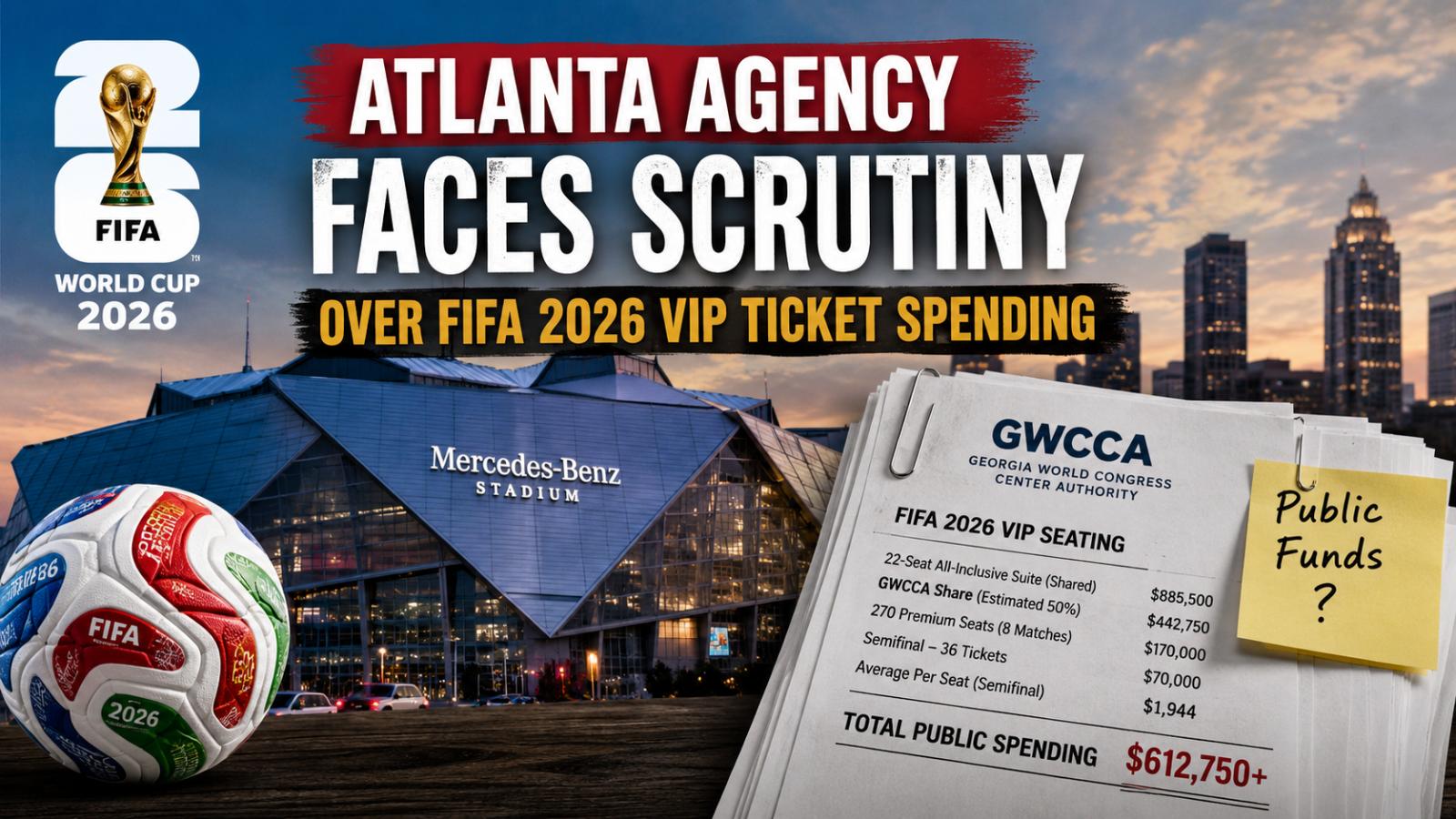 FIFA 2026 VIP Ticket Spending by GWCCA in Atlanta Draws Scrutiny