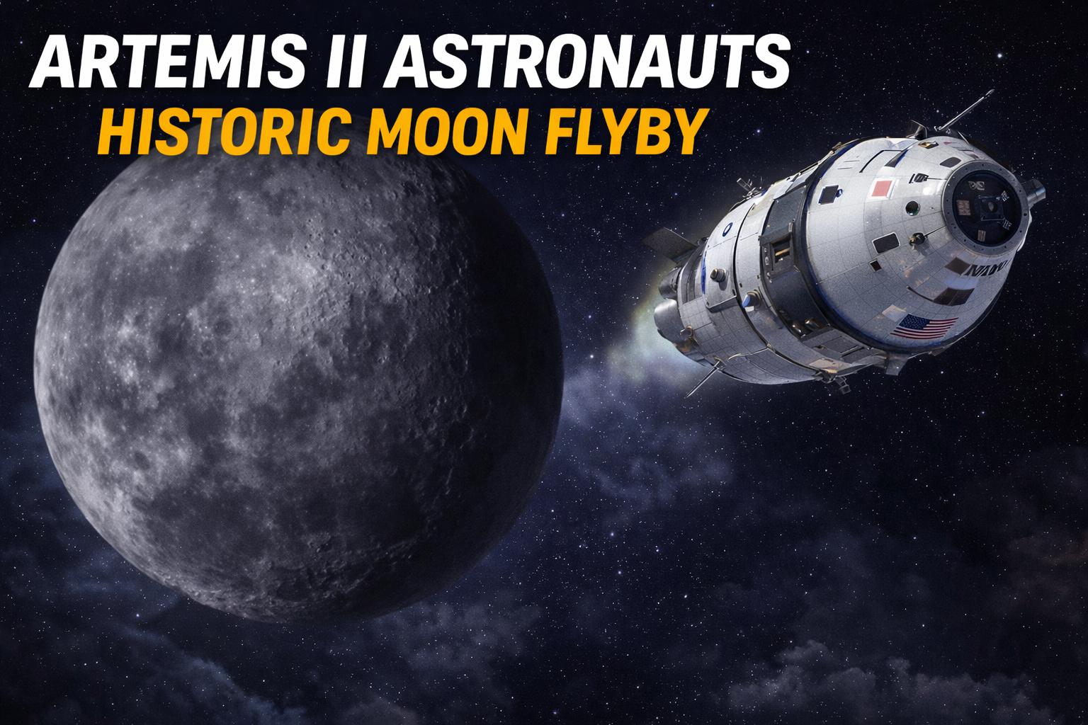 Artemis II astronauts begin historic moon flyby mission