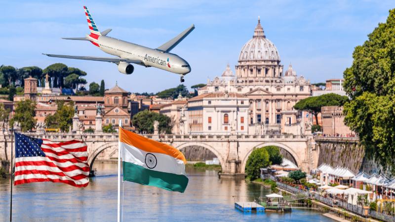 American Airlines Flight Diverted to Rome Over Security Concerns Ahead of Delhi