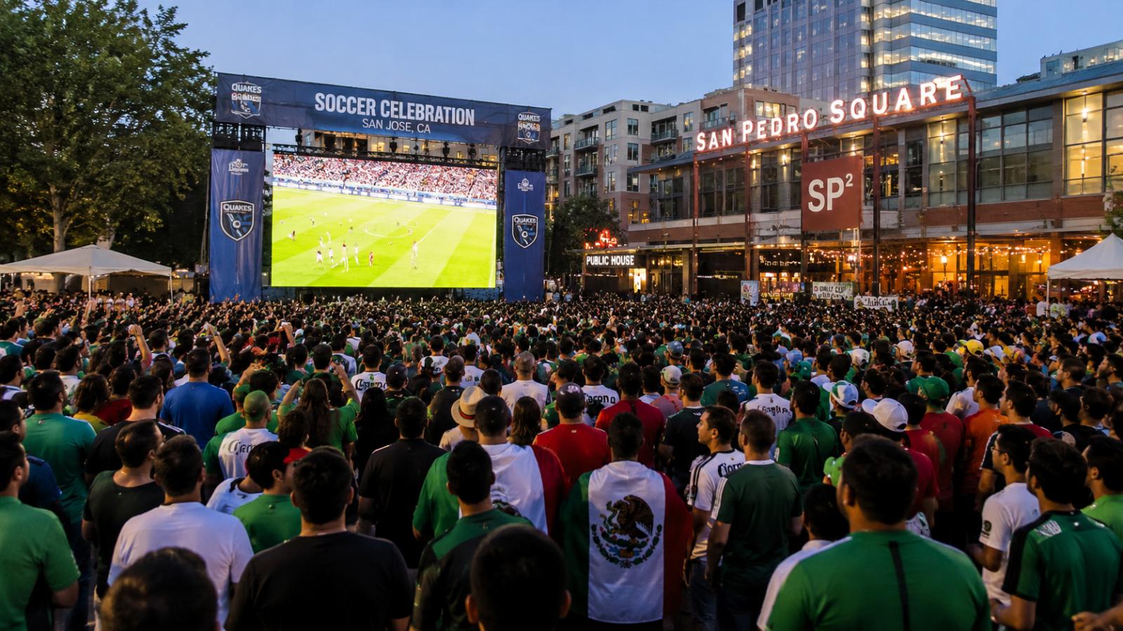 San Pedro Square World Cup Watch Parties Draw 30,000 Fans in San Jose