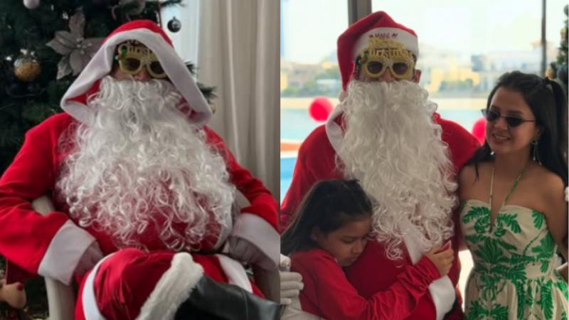 From Cricket Legend to Santa Claus  MS Dhoni Lights Up Christmas