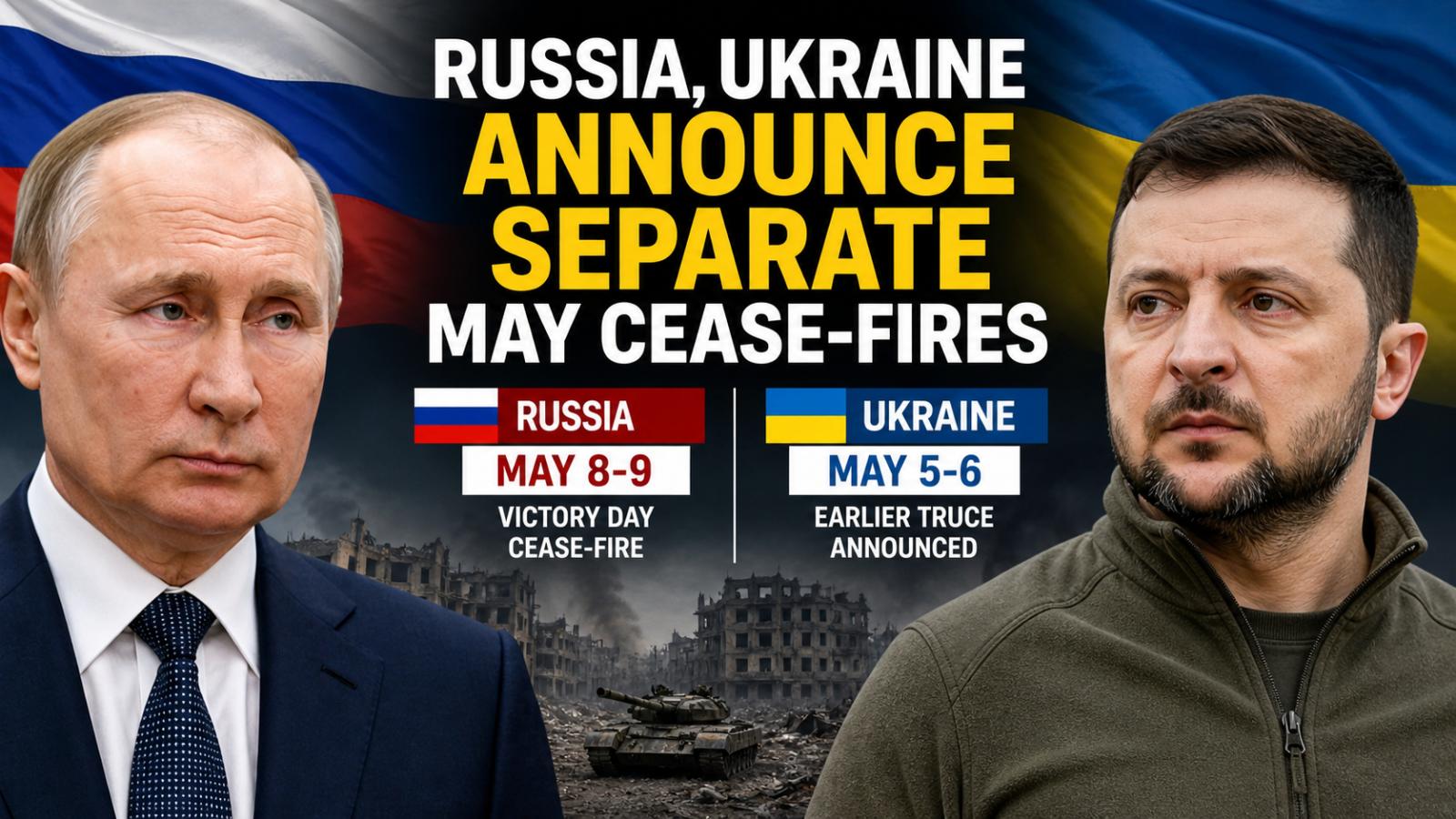 Russia, Ukraine Announce Separate May Cease-fires