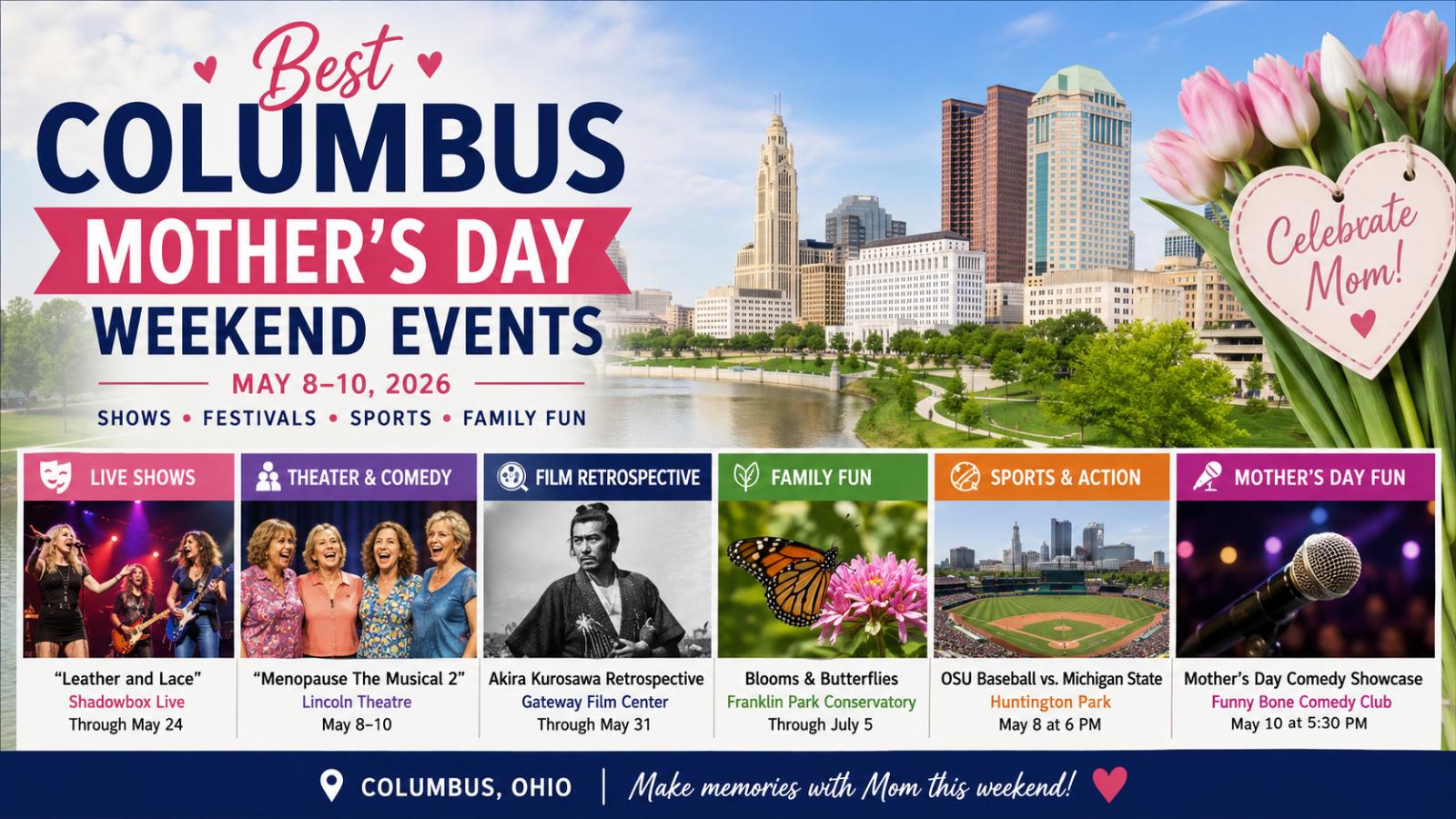 Best Columbus Mother’s Day Weekend Events: Shows, Festivals, Sports and Family Fun