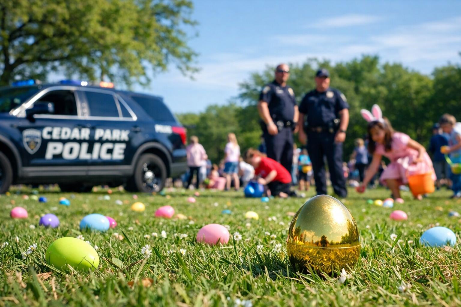 Texas kids invited to Cedar Park police Easter egg hunt event