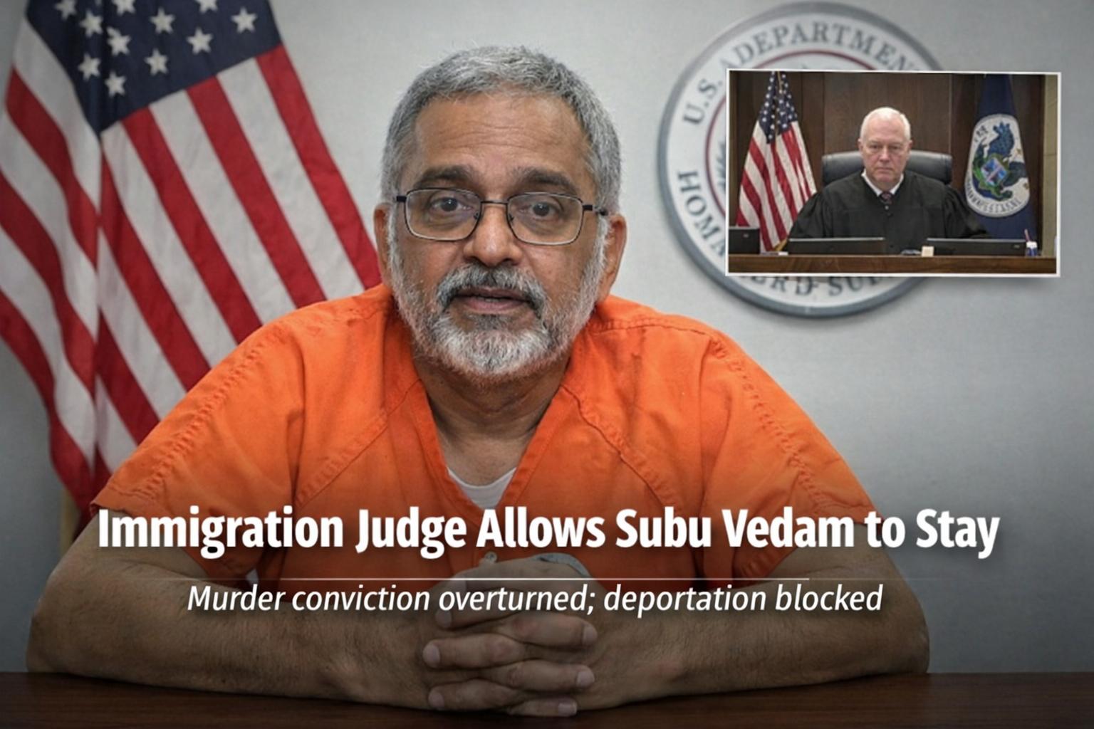 US judge allows Indian-origin man to stay after overturned murder conviction