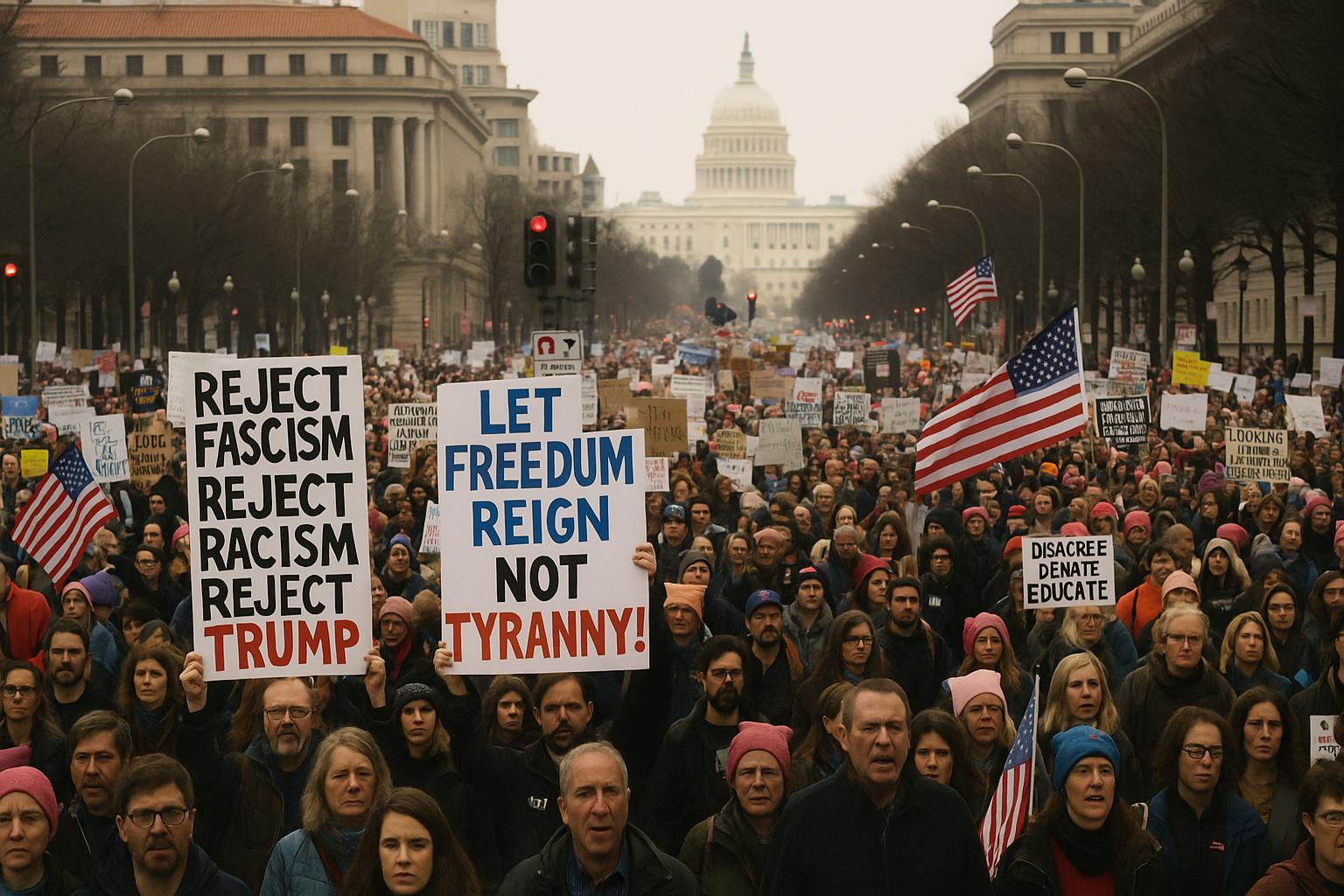 ‘No Kings’ protests sweep U.S. as Trump faces backlash amid government shutdown