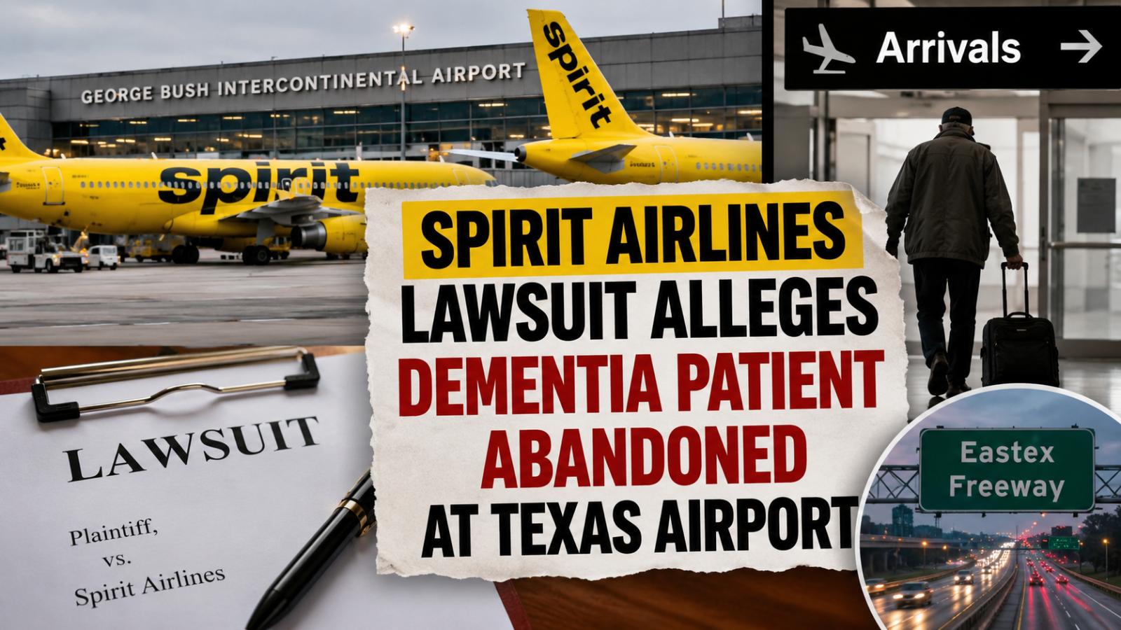 Spirit Airlines Lawsuit Family Says Dementia Passenger Was Left Alone Before Fatal Houston Freeway Death