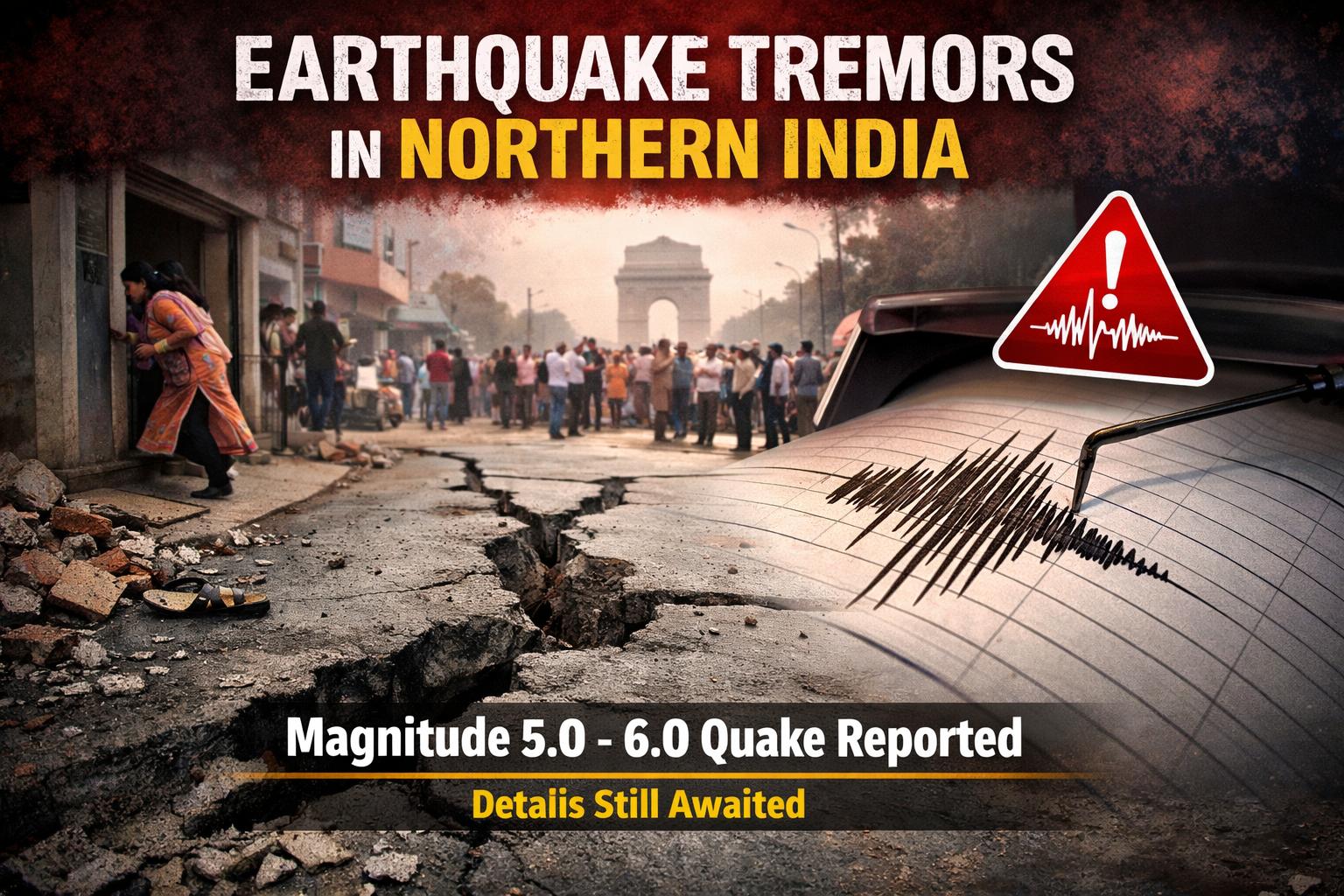 Moderate earthquake tremors felt across northern India