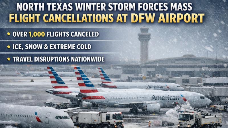 Dallas weather disrupts flights as winter storm grounds over 1,000 at dfw