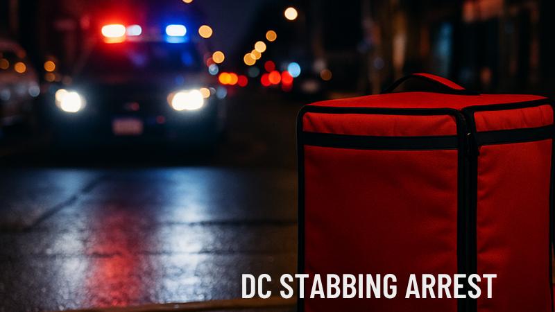 Man arrested after stabbing food delivery driver in Washington DC dispute