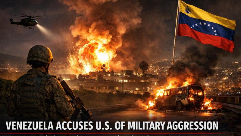 US–Venezuela crisis – Venezuela accuses Trump of military aggression after explosions near Caracas base