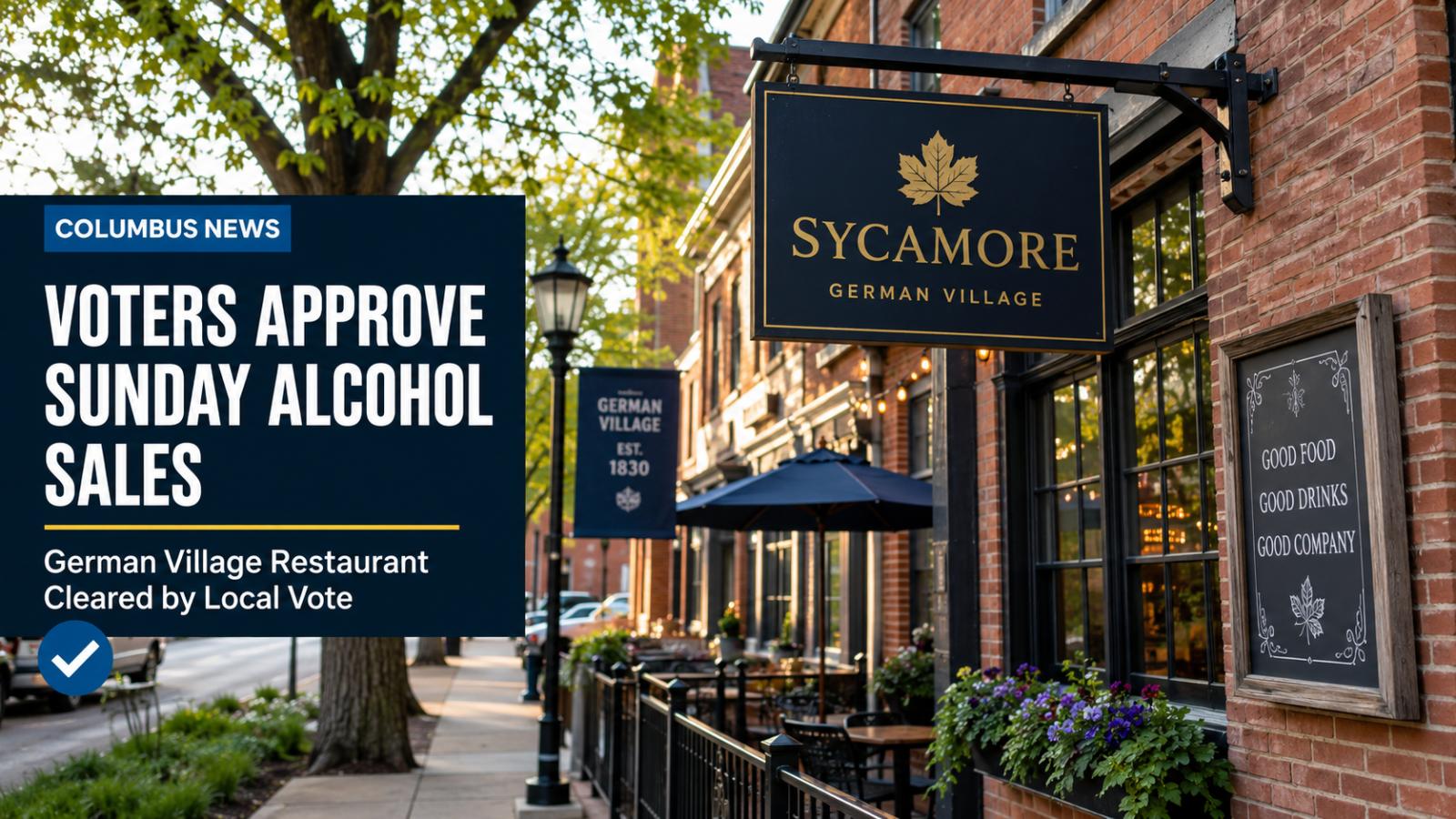 Columbus Voters Approve Sunday Alcohol Sales for German Village Restaurant